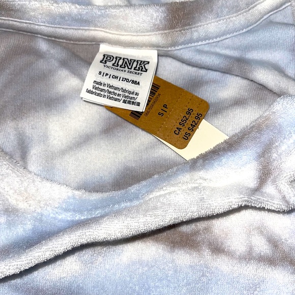 VICTORIA'S SECRET Pink by VARSITY BEACH TERRY rushed dress - Picture 9 of 16